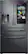 Front. Samsung - 22.2 cu. ft. 4-Door French Door Counter Depth Smart Refrigerator with Family Hub - Black stainless steel.