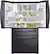 Alt View 1. Samsung - 22.2 cu. ft. 4-Door French Door Counter Depth Smart Refrigerator with Family Hub - Black stainless steel.