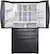Alt View 2. Samsung - 22.2 cu. ft. 4-Door French Door Counter Depth Smart Refrigerator with Family Hub - Black stainless steel.