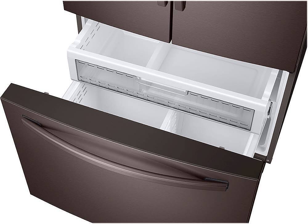 Alt View 12. Samsung - 28 Cu. Ft. French Door Fingerprint Resistant Refrigerator with CoolSelect Pantry - Tuscan Stainless Steel.