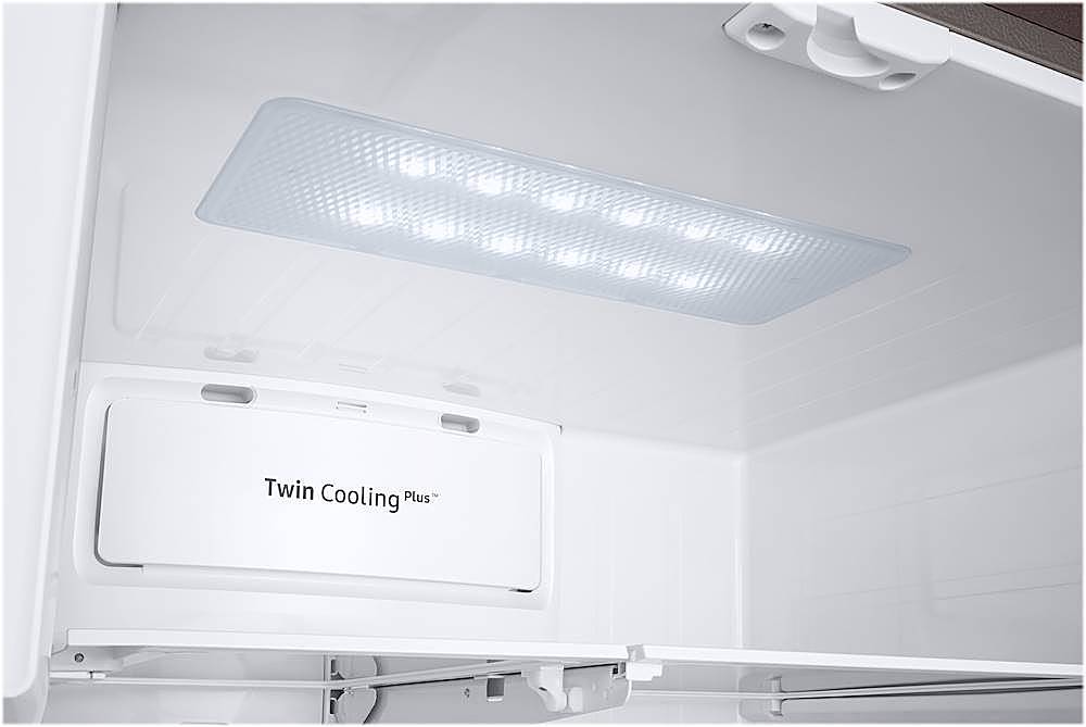 Alt View 13. Samsung - 28 Cu. Ft. French Door Fingerprint Resistant Refrigerator with CoolSelect Pantry - Tuscan Stainless Steel.