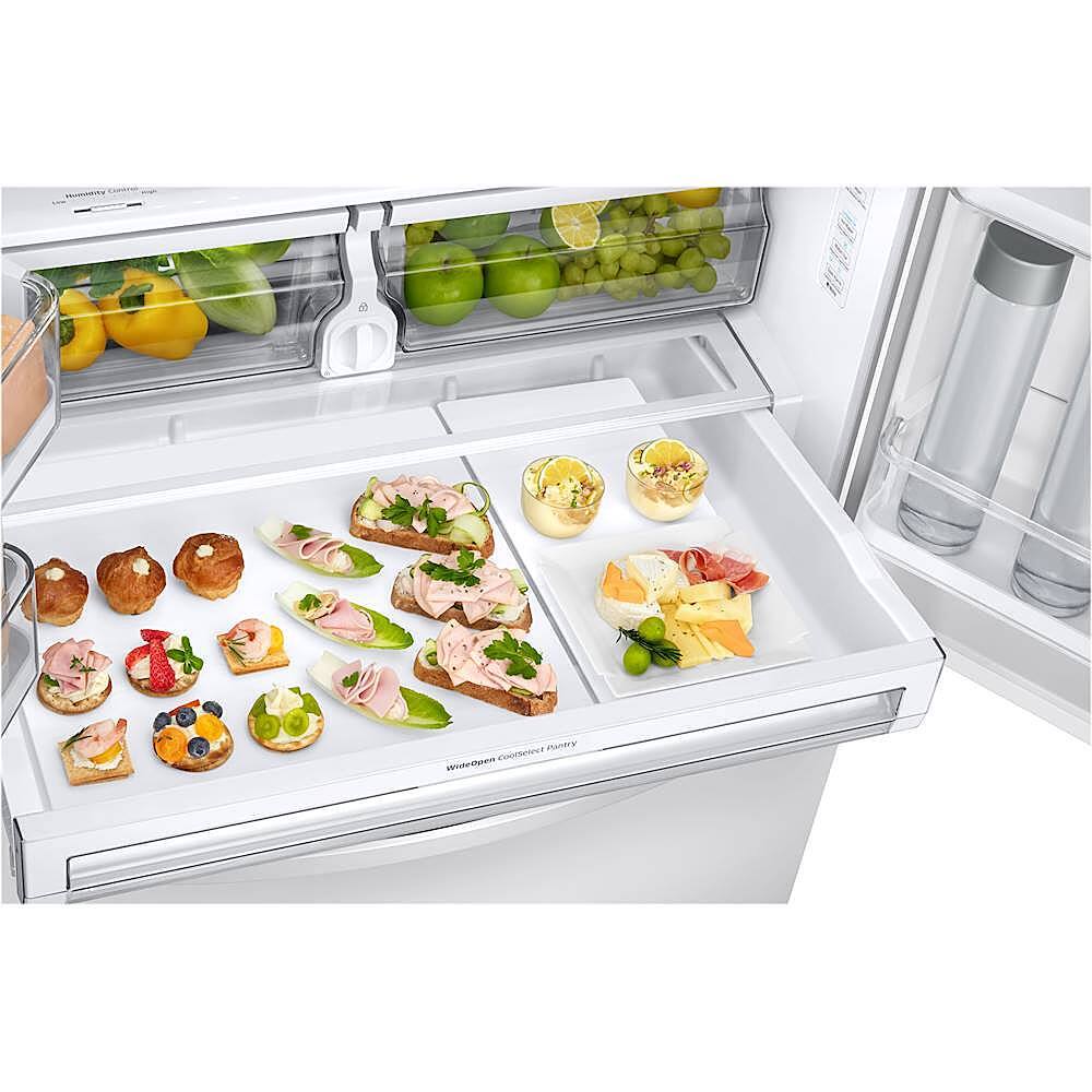 Alt View 11. Samsung - 28 Cu. Ft. French Door Refrigerator with CoolSelect Pantry - White.