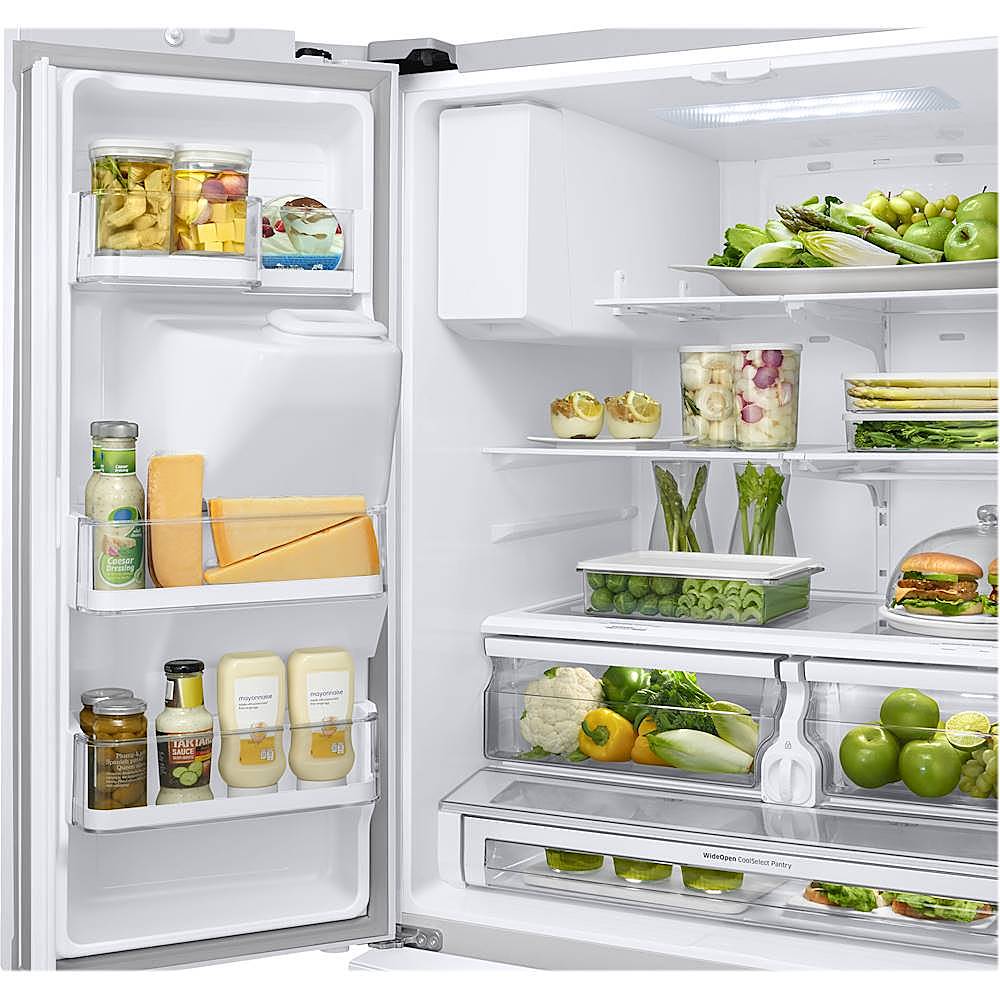 Alt View 13. Samsung - 28 Cu. Ft. French Door Refrigerator with CoolSelect Pantry - White.