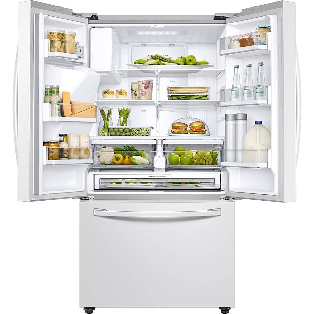 Alt View 1. Samsung - 28 Cu. Ft. French Door Refrigerator with CoolSelect Pantry - White.