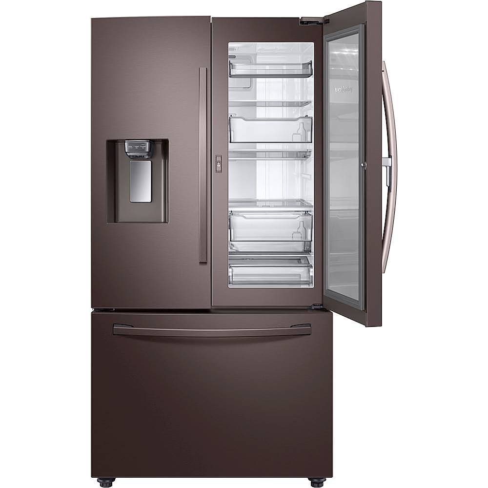 Alt View 12. Samsung - 27.8 Cu. Ft. French Door  Fingerprint Resistant Refrigerator with Food Showcase - Tuscan Stainless Steel.