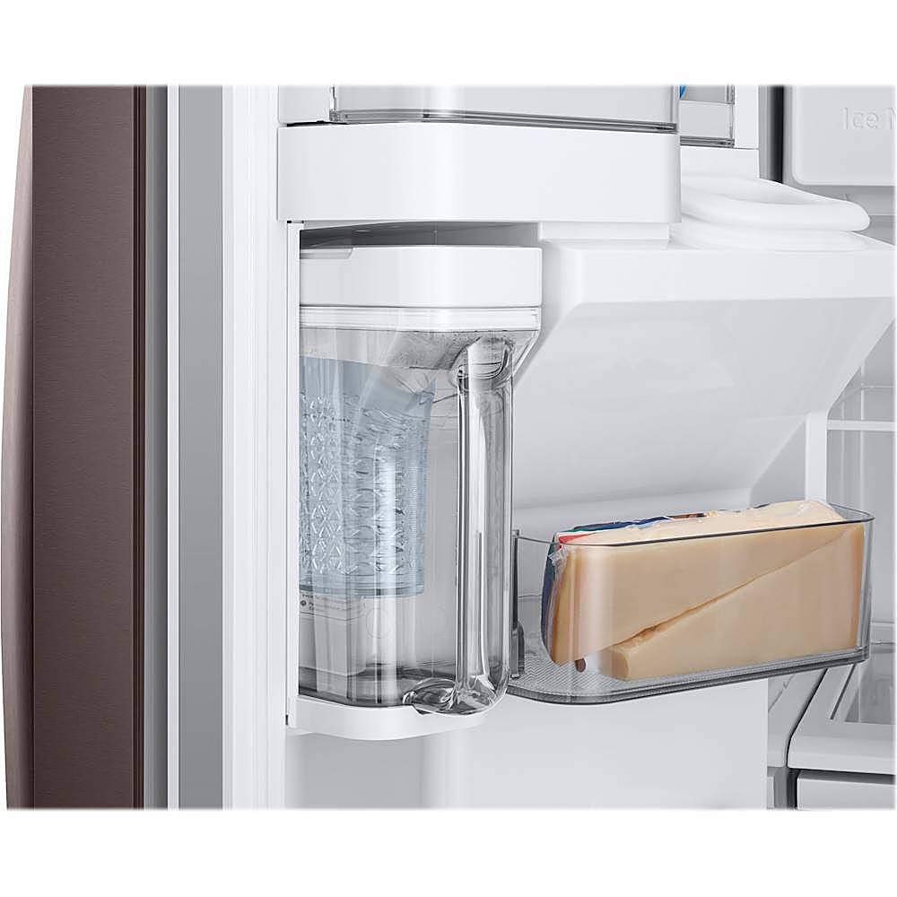 Alt View 14. Samsung - 27.8 Cu. Ft. French Door  Fingerprint Resistant Refrigerator with Food Showcase - Tuscan Stainless Steel.