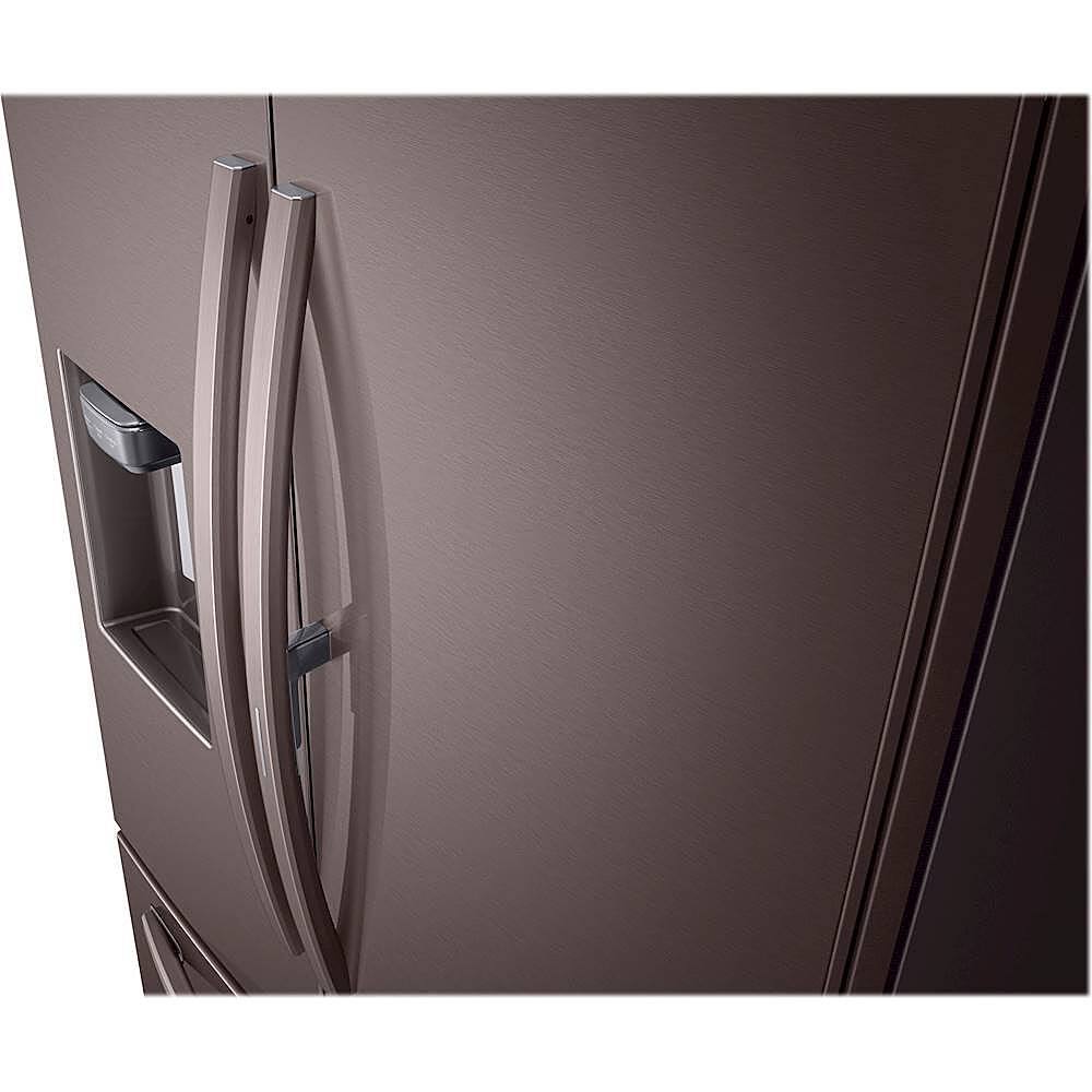 Alt View 5. Samsung - 27.8 Cu. Ft. French Door  Fingerprint Resistant Refrigerator with Food Showcase - Tuscan Stainless Steel.