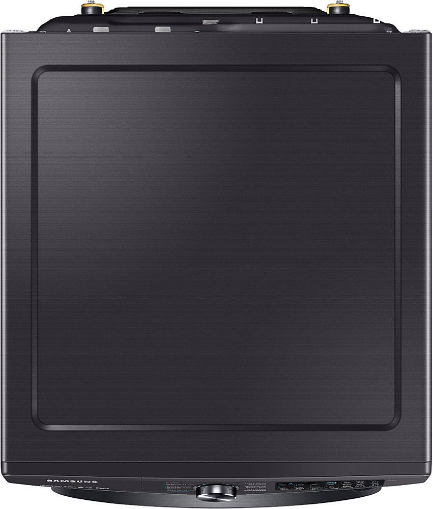 Alt View 18. Samsung - 5.0 Cu. Ft.  High-Efficiency Stackable Smart Front Load Washer with Steam - Black stainless steel.