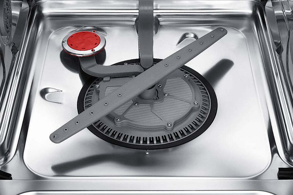 Alt View 30. Samsung - StormWash 24" Top Control Built-In Dishwasher with AutoRelease Dry, 3rd Rack, 48 dBA - Tuscan Stainless Steel.