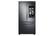 Front. Samsung - 28 cu. ft. 3-Door French Door Smart Refrigerator with Family Hub - Fingerprint Resistant Black Stainless Steel.