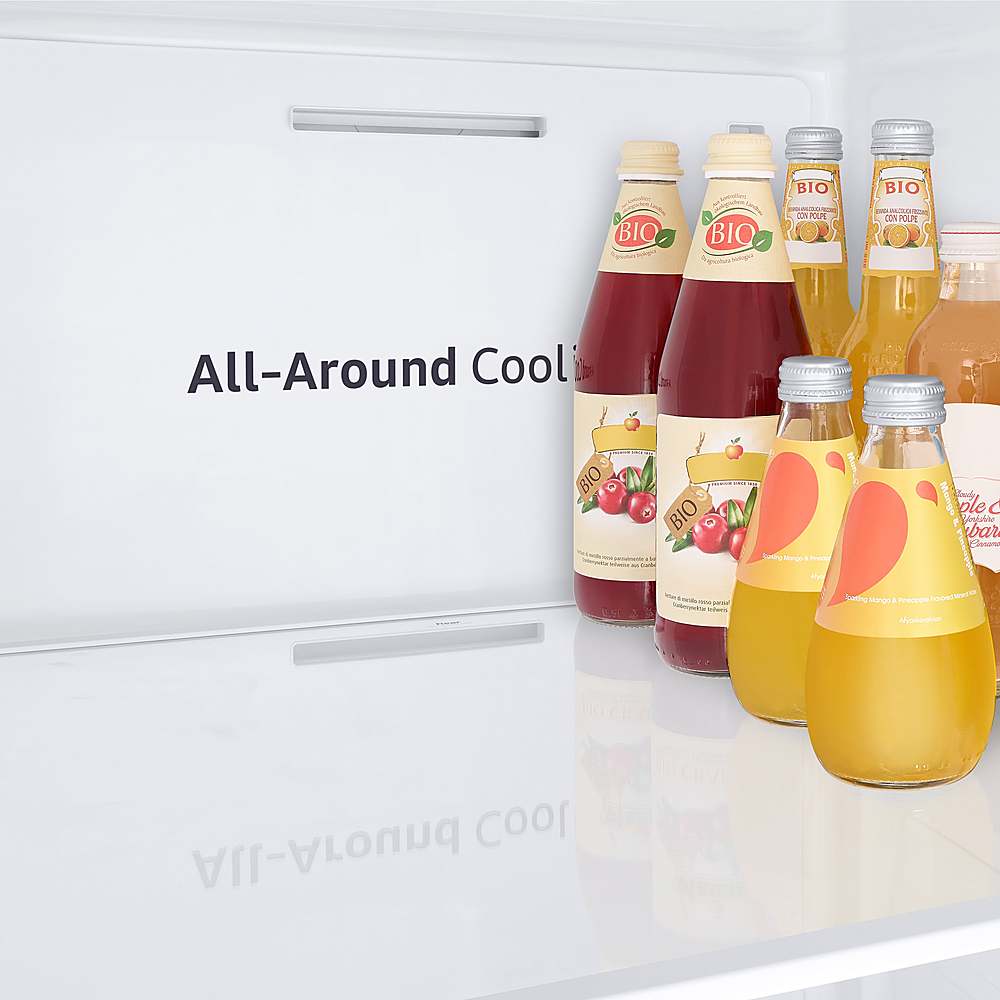 Alt View 17. Samsung - 27.3 cu. ft. Side-by-Side Smart Refrigerator with Family Hub - Fingerprint Resistant Black Stainless Steel.