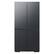 Front. Samsung - BESPOKE 29 cu. ft. 4-Door Flex French Door Smart Refrigerator with Customizable Panel Colors - Matte Black Steel.