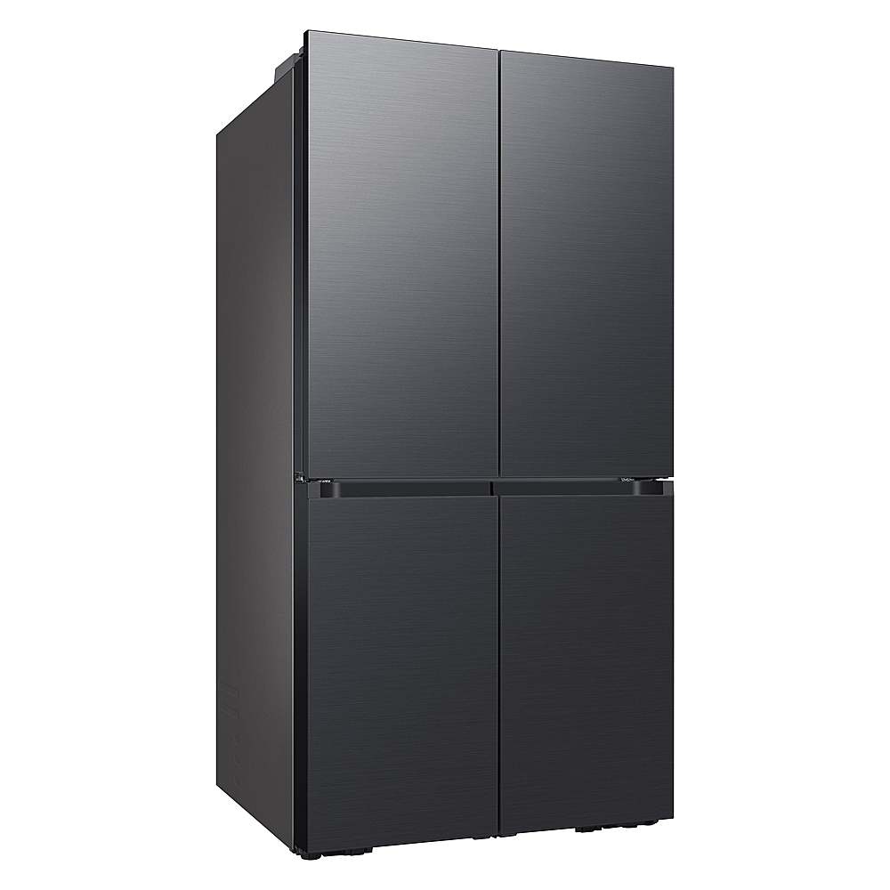 Alt View 11. Samsung - BESPOKE 29 cu. ft. 4-Door Flex French Door Smart Refrigerator with Customizable Panel Colors - Matte Black Steel.