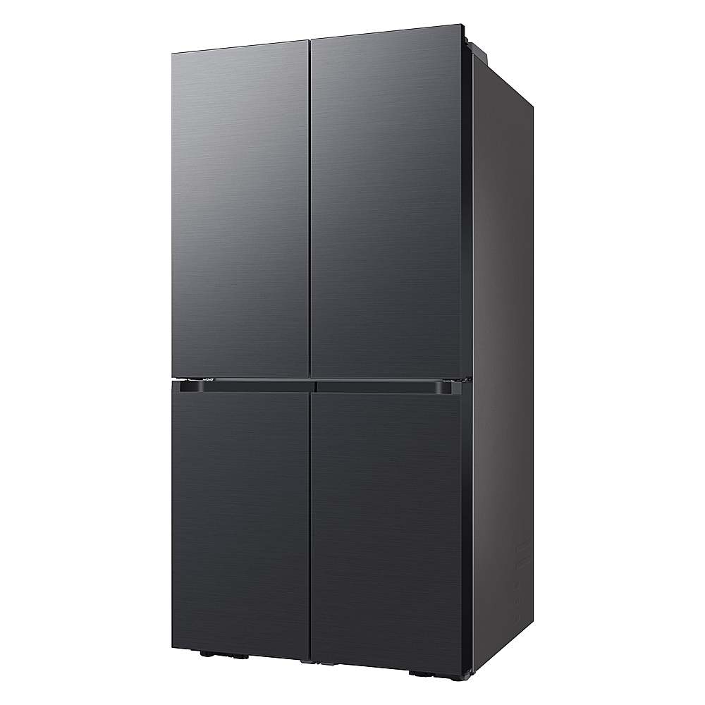 Alt View 21. Samsung - BESPOKE 29 cu. ft. 4-Door Flex French Door Smart Refrigerator with Customizable Panel Colors - Matte Black Steel.