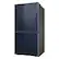 Alt View 21. Samsung - BESPOKE 29 cu. ft. 4-Door Flex French Door Smart Refrigerator with Customizable Panel Colors - Navy Glass.