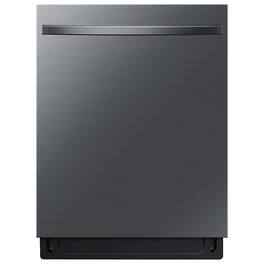 Samsung - Smart 44dBA Dishwasher with StormWash+ - Black Stainless Steel