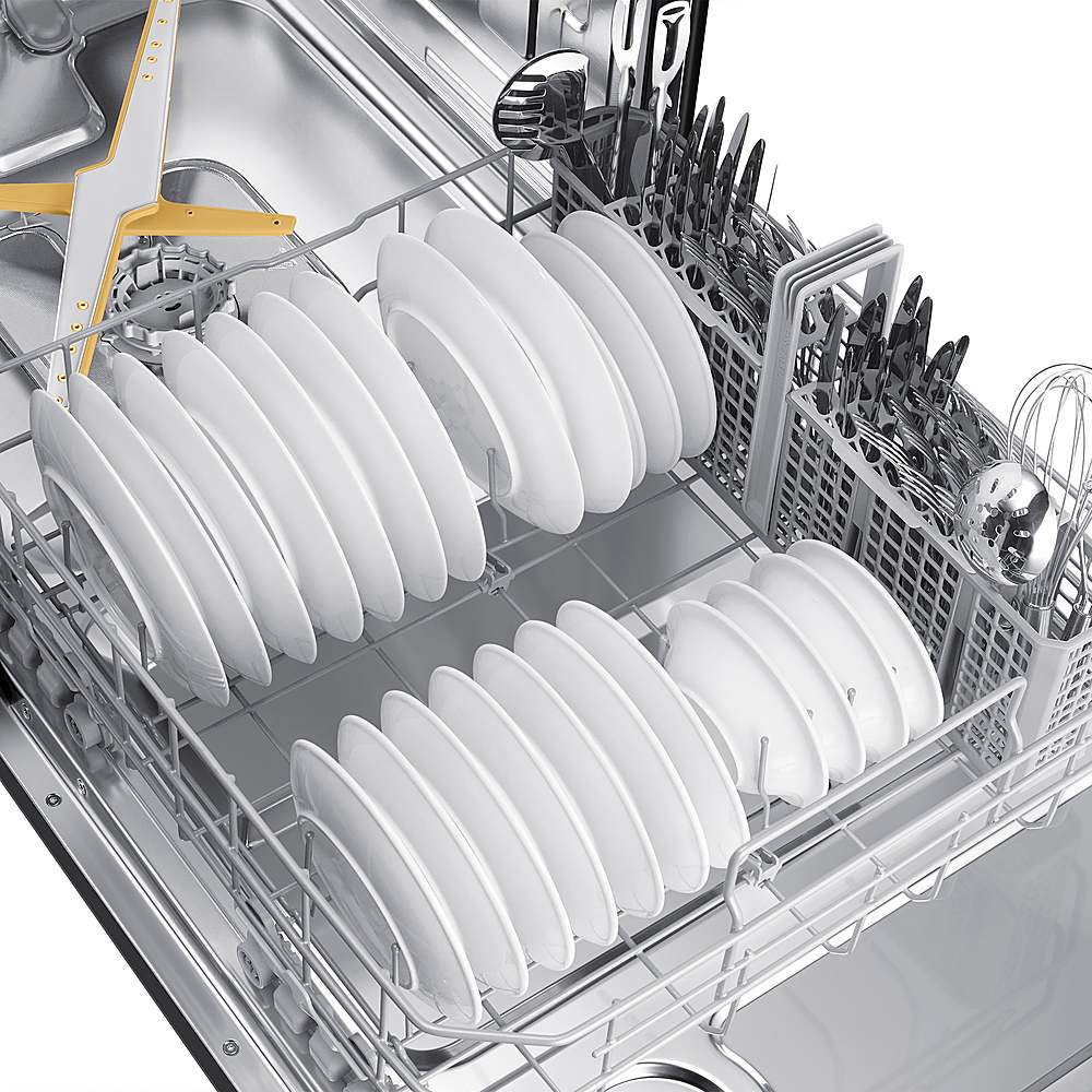 Alt View 18. Samsung - Smart 44dBA Dishwasher with StormWash+ - Fingerprint Resistant Black Stainless Steel.