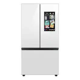 Samsung - BESPOKE 30 cu. ft. 3-Door French Door Smart Refrigerator with Family Hub - Custom Panel Ready