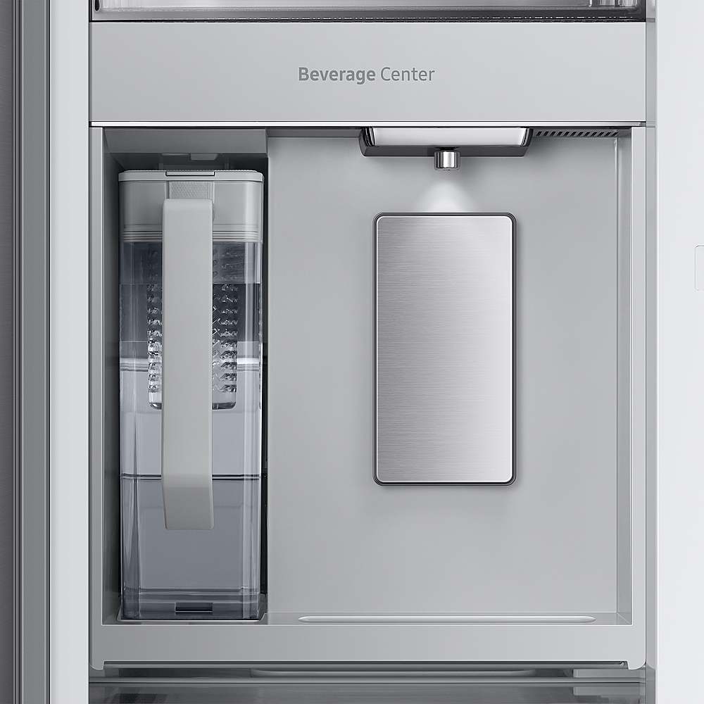 Alt View 15. Samsung - BESPOKE 30 cu. ft. 3-Door French Door Smart Refrigerator with Family Hub - Custom Panel Ready.
