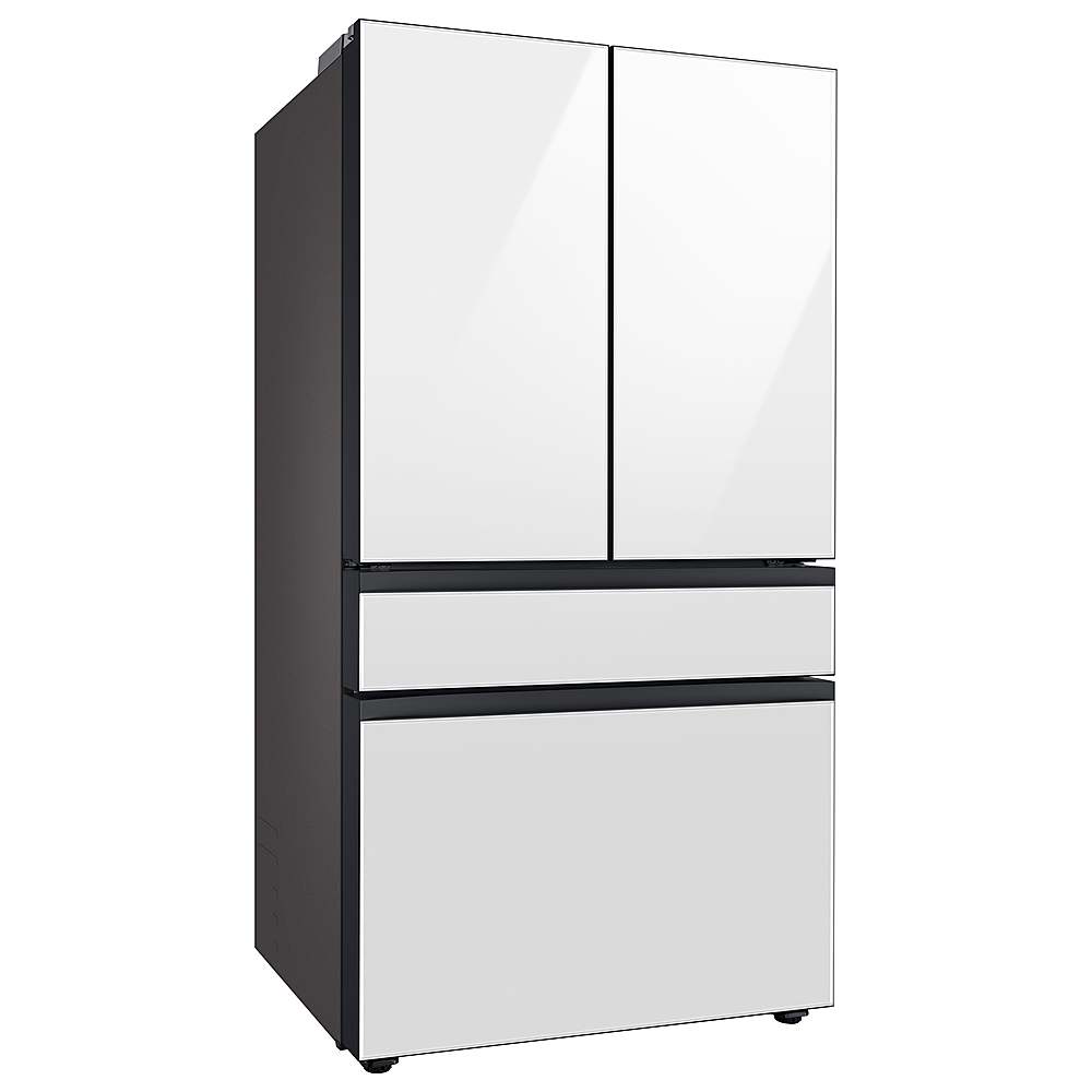 Alt View 11. Samsung - BESPOKE 29 cu. ft. 4-Door French Door Smart Refrigerator with AutoFill Water Pitcher - White Glass.