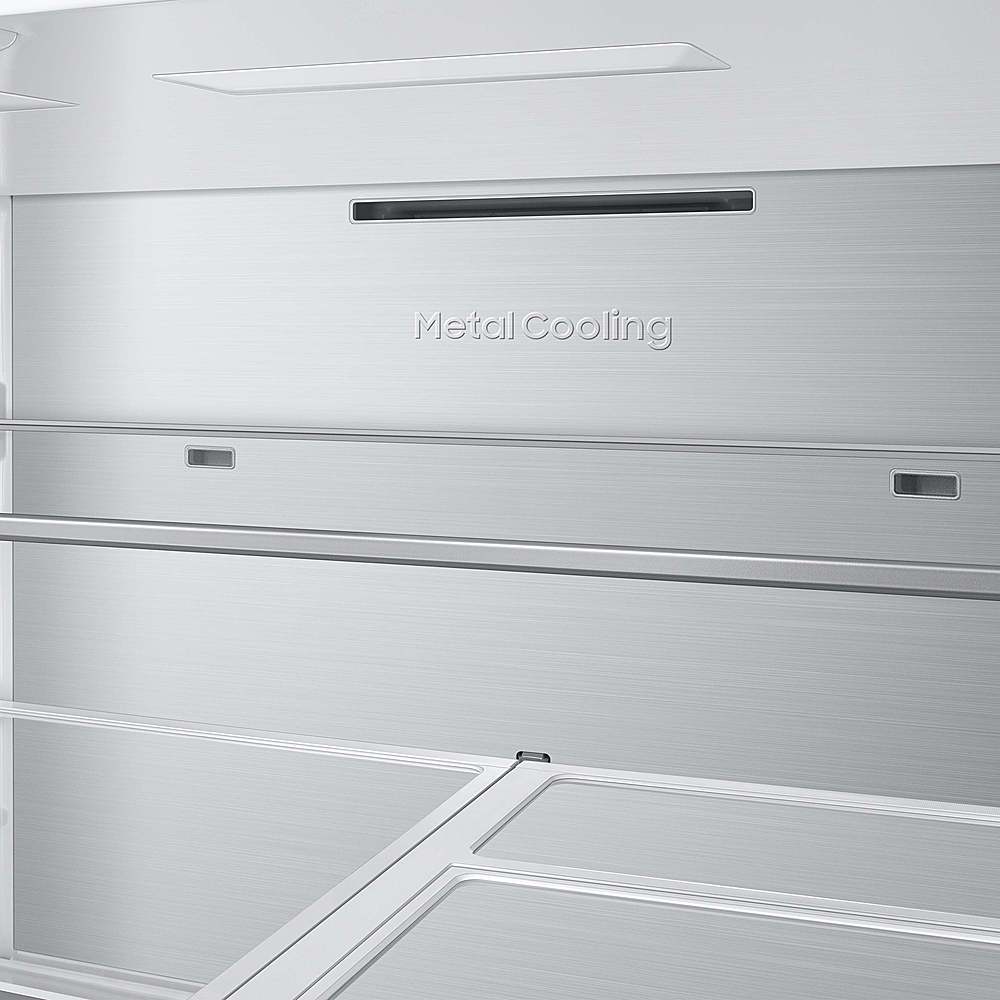 Alt View 23. Samsung - BESPOKE 29 cu. ft. 4-Door French Door Smart Refrigerator with AutoFill Water Pitcher - White Glass.