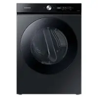 Samsung - BESPOKE 7.5 cu. ft. Large Capacity Electric Dryer with Super Speed Dry and AI Smart Dial - Brushed Black - Front_Zoom