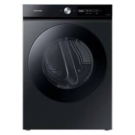 Samsung - BESPOKE 7.5 cu. ft. Large Capacity Electric Dryer with Super Speed Dry and AI Smart Dial - Brushed Black