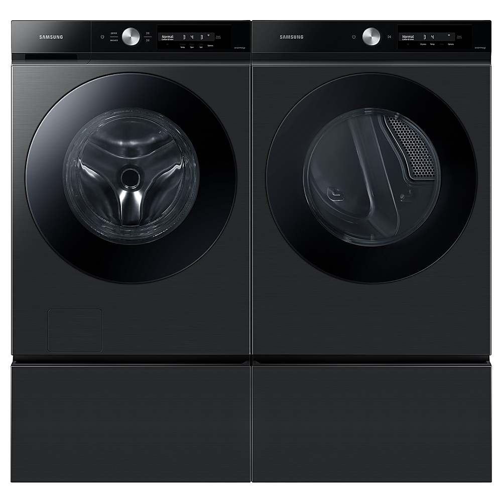 Alt View 15. Samsung - BESPOKE 7.5 cu. ft. Large Capacity Electric Dryer with Super Speed Dry and AI Smart Dial - Brushed Black.