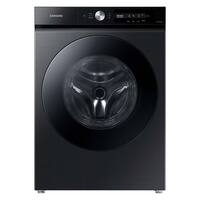 Samsung - BESPOKE 4.6 cu. ft. Large Capacity Front Load Washer with Super Speed Wash and AI Smart Dial - Brushed Black - Front_Zoom
