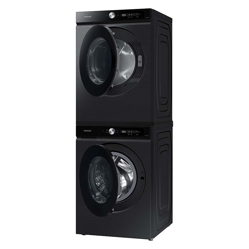 Alt View 17. Samsung - BESPOKE 4.6 cu. ft. Large Capacity Front Load Washer with Super Speed Wash and AI Smart Dial - Brushed Black.