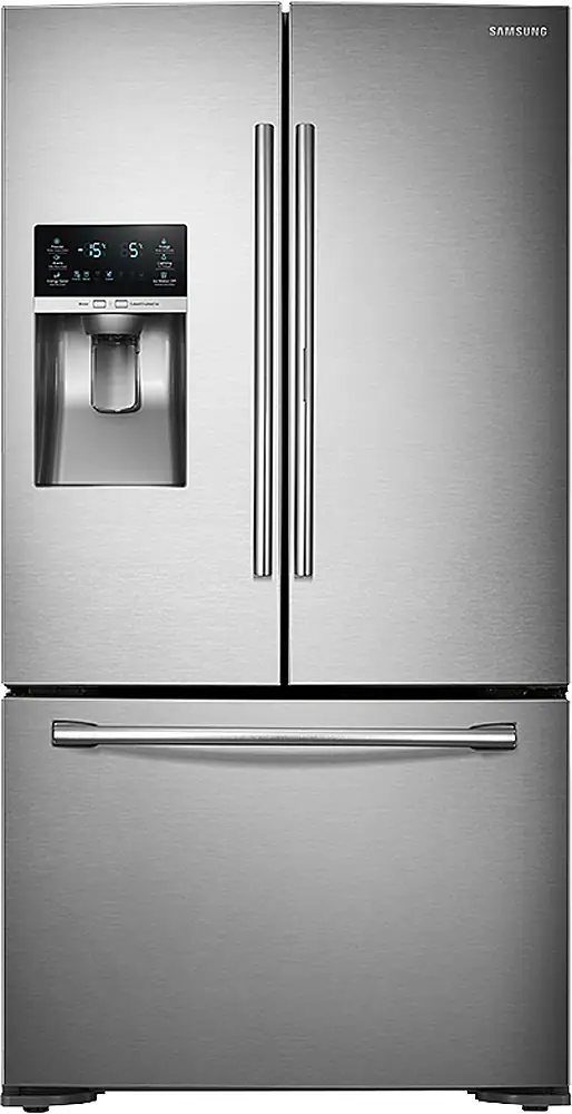 Alt View 1. Samsung - 23 Cu. Ft. Counter Depth 3-Door Refrigerator with Food ShowCase - Stainless steel.