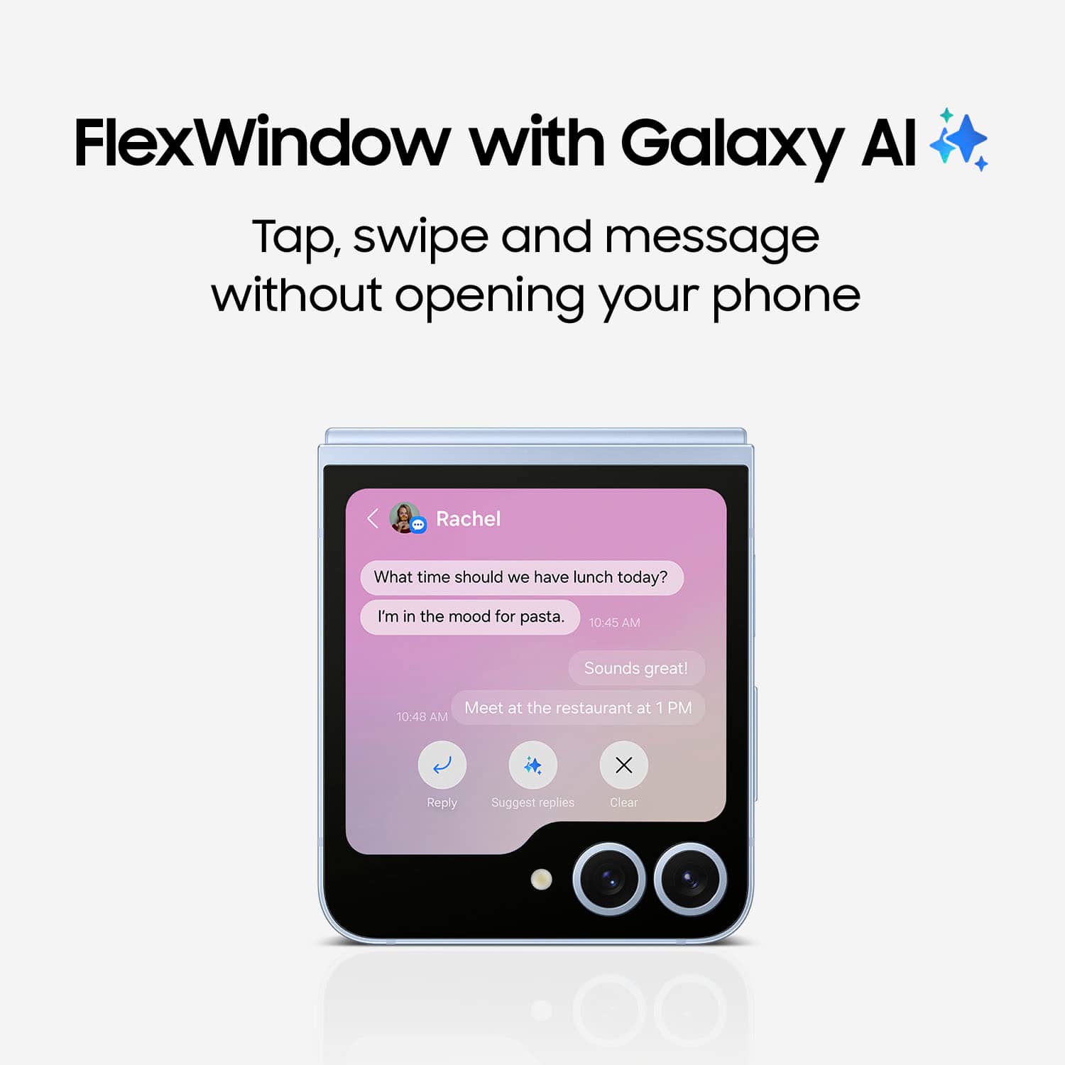 Alt View 15. Samsung - Galaxy Z Flip6 256GB (Unlocked) - Silver.