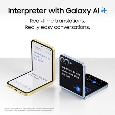 Samsung Galaxy Z Flip6 512GB (Unlocked) Silver Shadow SM Samsung Galaxy Z Flip6 512GB (Unlocked) Silver Shadow SM