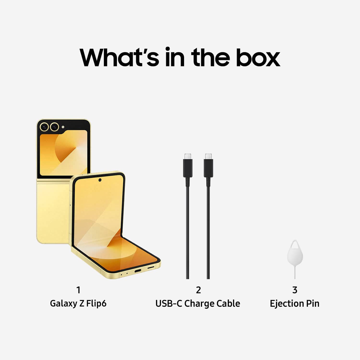 Alt View 18. Samsung - Galaxy Z Flip6 256GB (Unlocked) - Yellow.