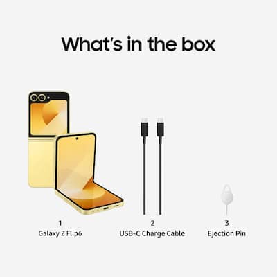 Samsung Galaxy Z Flip6 256GB (Unlocked) Yellow SM-F741UZYAXAA Samsung Galaxy Z Flip6 256GB (Unlocked) Yellow SM-F741UZYAXAA