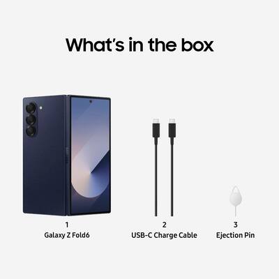 Samsung Galaxy Z Fold6 256GB (Unlocked) Navy SM-F956UDBAXAA - Best Buy Samsung Galaxy Z Fold6 256GB (Unlocked) Navy SM-F956UDBAXAA - Best Buy