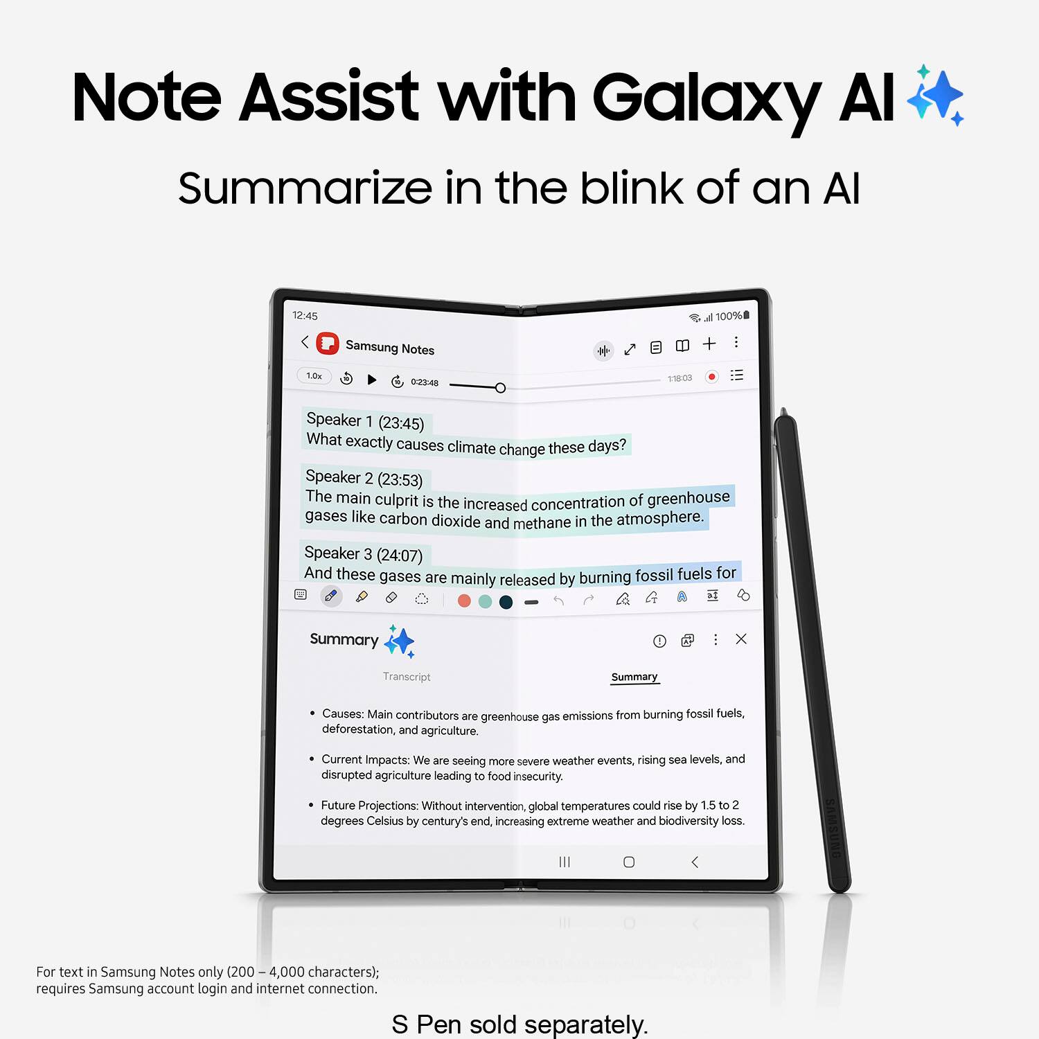 Alt View 14. Samsung - Galaxy Z Fold6 512GB (Unlocked) - Dark Blue.