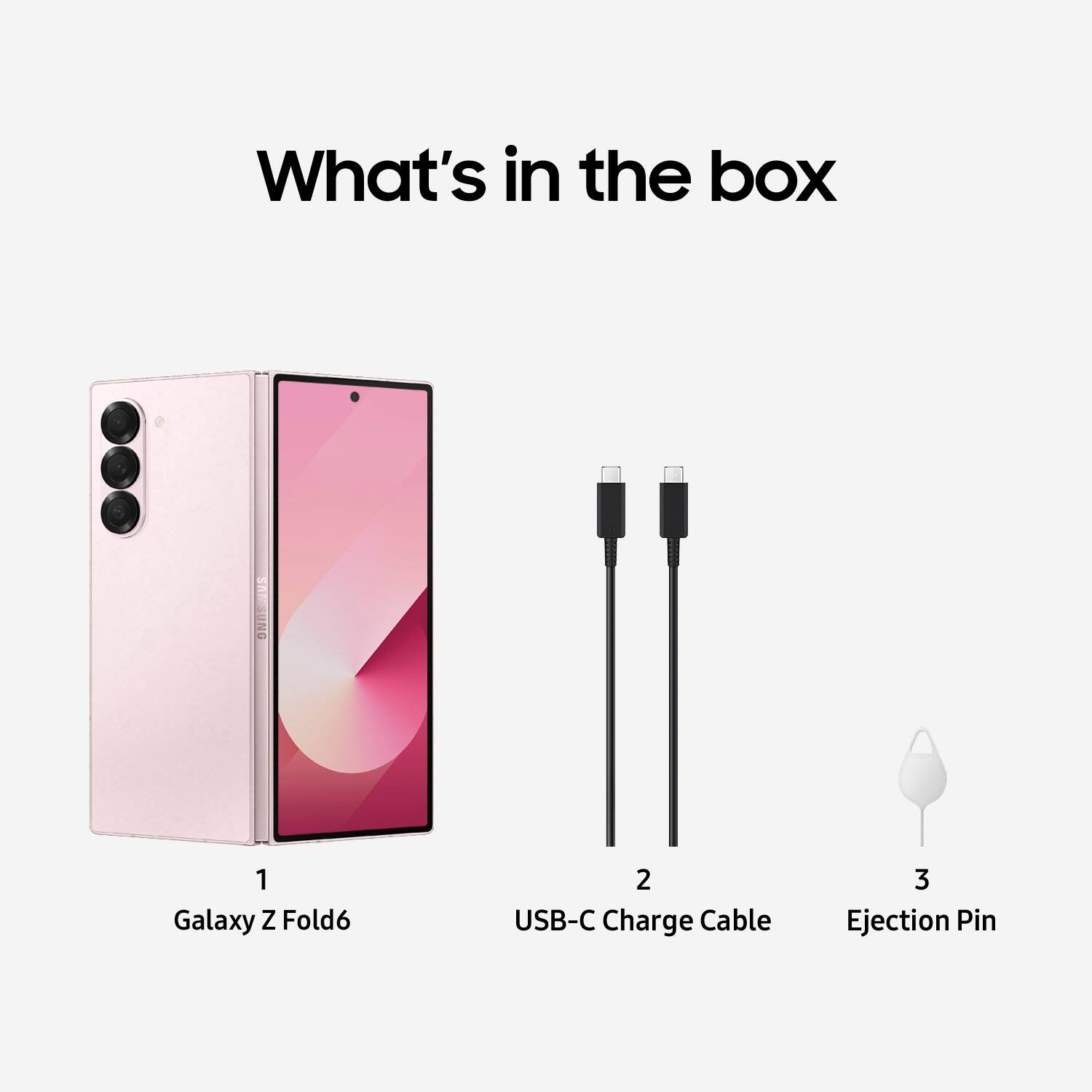 Alt View 18. Samsung - Galaxy Z Fold6 512GB (Unlocked) - Light Pink.