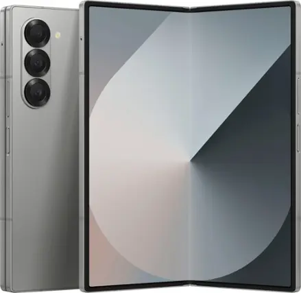 Front. Samsung - Galaxy Z Fold6 512GB (Unlocked) - Silver.
