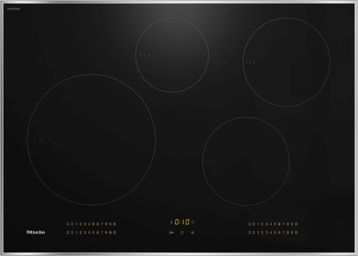 Miele - KM 7730 FR (Stainless steel) - Black - Front_Zoom