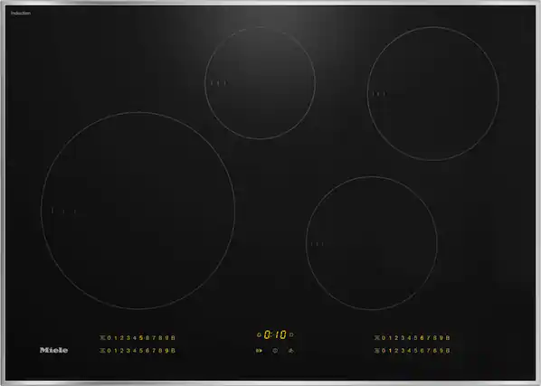 The largest text on the image reads "Miele." The cleaned-up text based on the image would be: "Induction 111 0123456789B 0 5 J 0123456789B Miele 0123456789B LP 1 D 0123456789B."