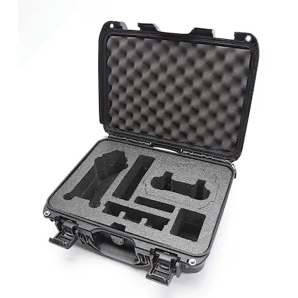 Angle. NANUK - 920 Protective Hard Case with Insert for DJI Air 3 Fly More Combo - Black.