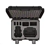 NANUK - 915 Protective Hard Case with Insert for DJI Mini 4 Pro Fly More - Black - Angle_Zoom