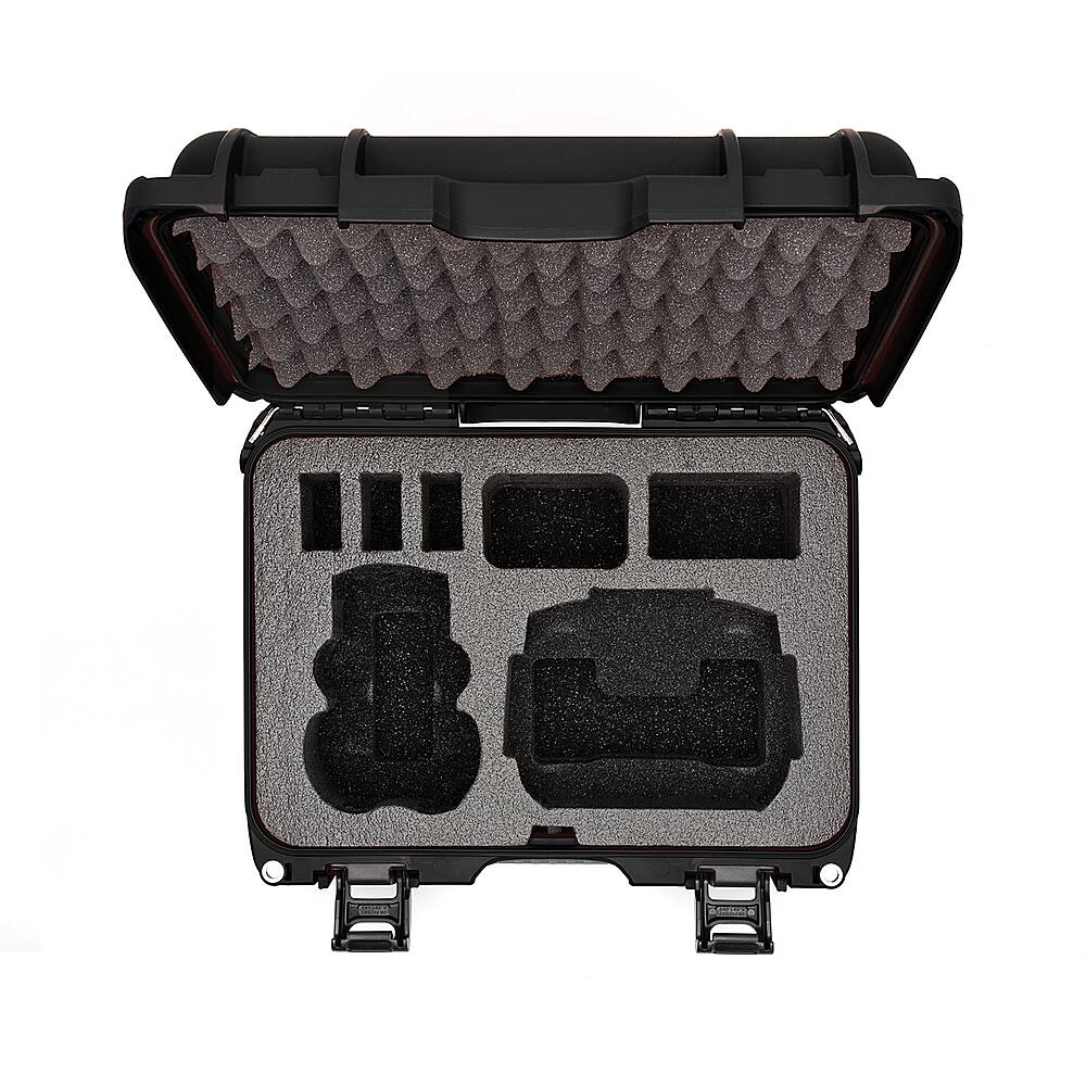 Angle. NANUK - 915 Protective Hard Case with Insert for DJI Mini 4 Pro Fly More - Black.