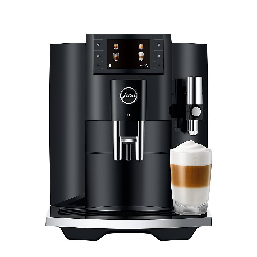Alt View 1. Jura - E8 Automatic Espresso Machine - Black.