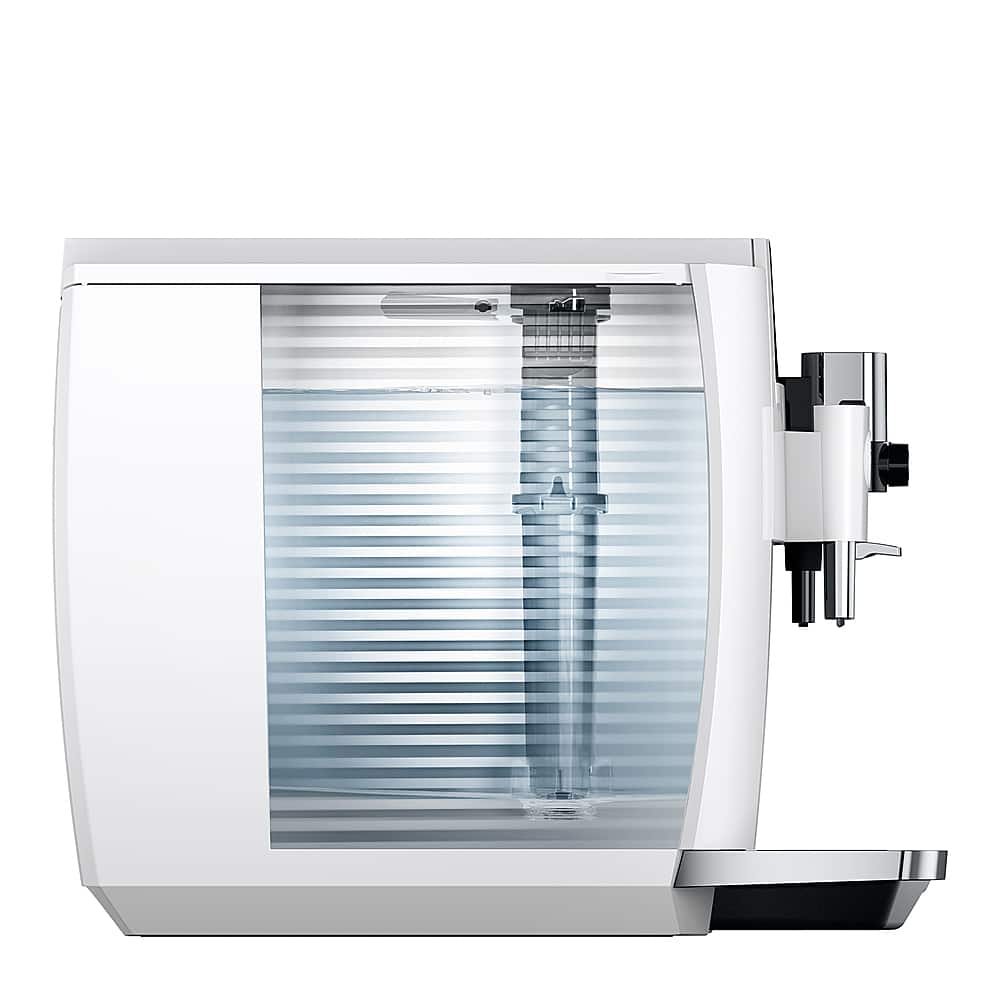 Angle. Jura - E8 Automatic Espresso Machine - White.