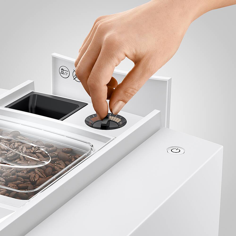 Alt View 20. Jura - E8 Automatic Espresso Machine - White.