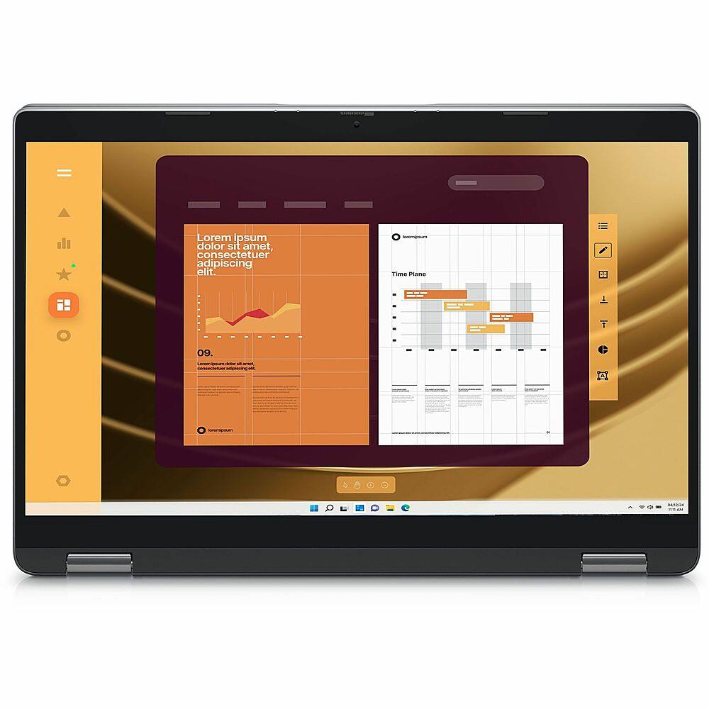 The image features a laptop computer with a screen displaying a chart and graphs. The largest text on the screen reads "Learn to read data." The laptop is open and ready for use.