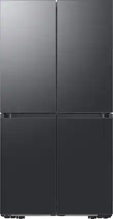 Front. Dacor - 22.8 Cu. Ft. 4-Door French Reveal Door 36" Counter Depth Refrigerator with Beverage Center - Graphite Stainless Steel.