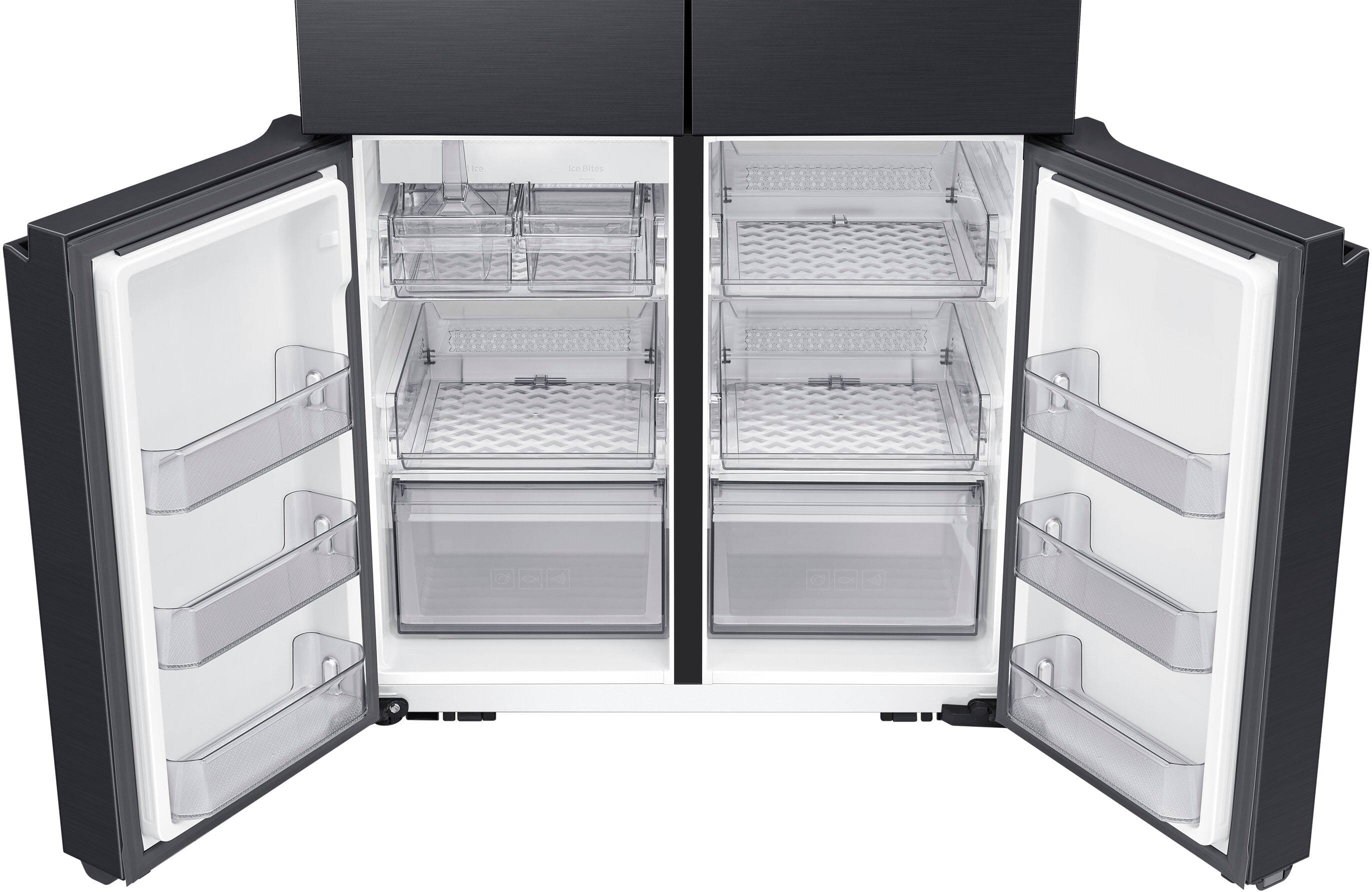 Alt View 4. Dacor - 22.8 Cu. Ft. 4-Door French Reveal Door 36" Counter Depth Refrigerator with Beverage Center - Graphite Stainless Steel.